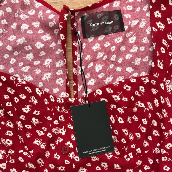 NWT reformation Cheri dress in western - Picture 7 of 8